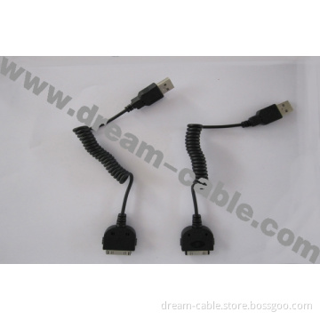 1m Coiled USB Cable for iPhone (YTX93)